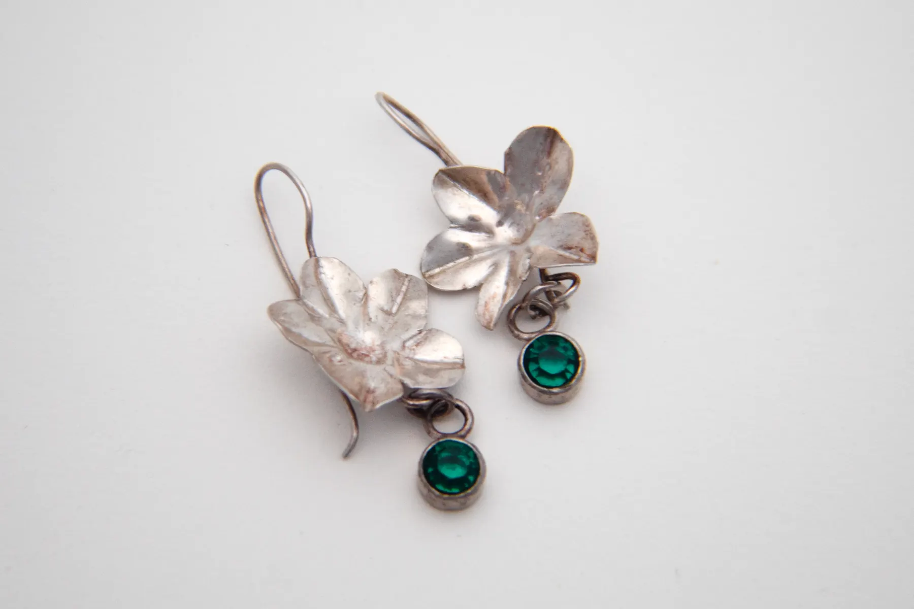 Flower Earrings Weathered
